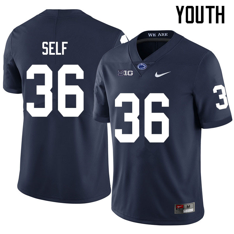 NCAA Nike Youth Penn State Nittany Lions Makai Self #36 College Football Authentic Navy Stitched Jersey VQQ4898FU